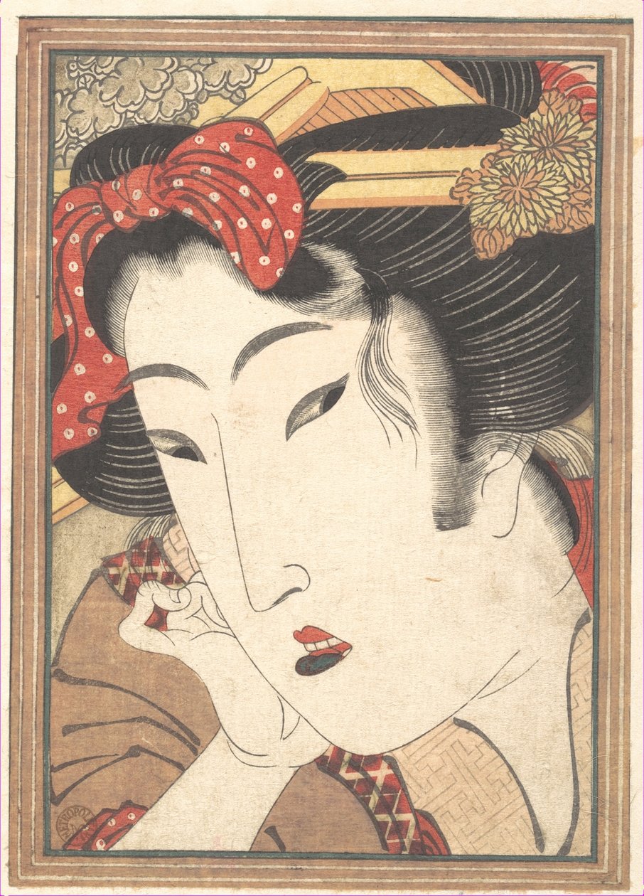 『春の雪に冷まされた情熱』の拒まれた芸者 作： 圭西鉄
