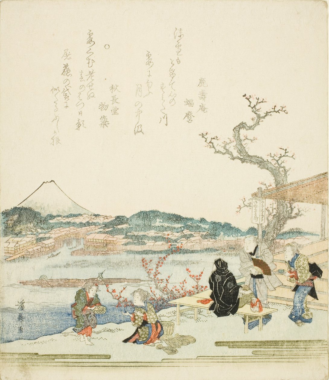 茶屋からの富士山の眺め 作： 圭西鉄