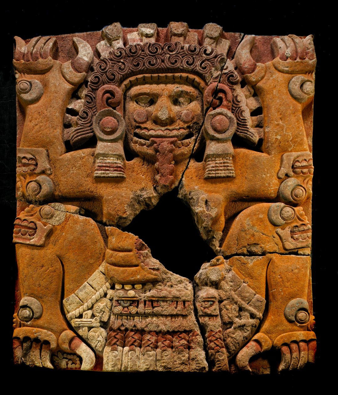 mm7677, メキシコ・シティ、テンプロ・マヨール、博物館に移された偉大なるアステカのトラルテクトリ石..., 2010年（写真） 作： ケネス・ギャレット