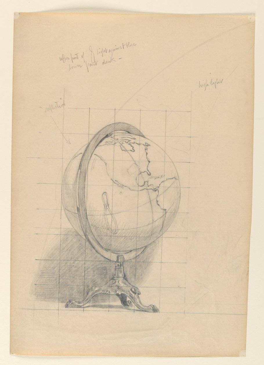Study for "Mathematics"、"The Sciences"、米国議会図書館、ワシントン D.C. 作： ケニヨンコックス