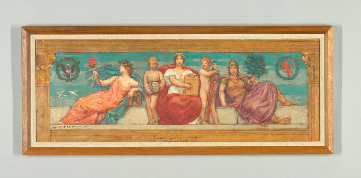 The Statute Law, Study for Right Panel of "The Reign of Law", Frieze for Appellate Court, New York 作： ケニヨンコックス