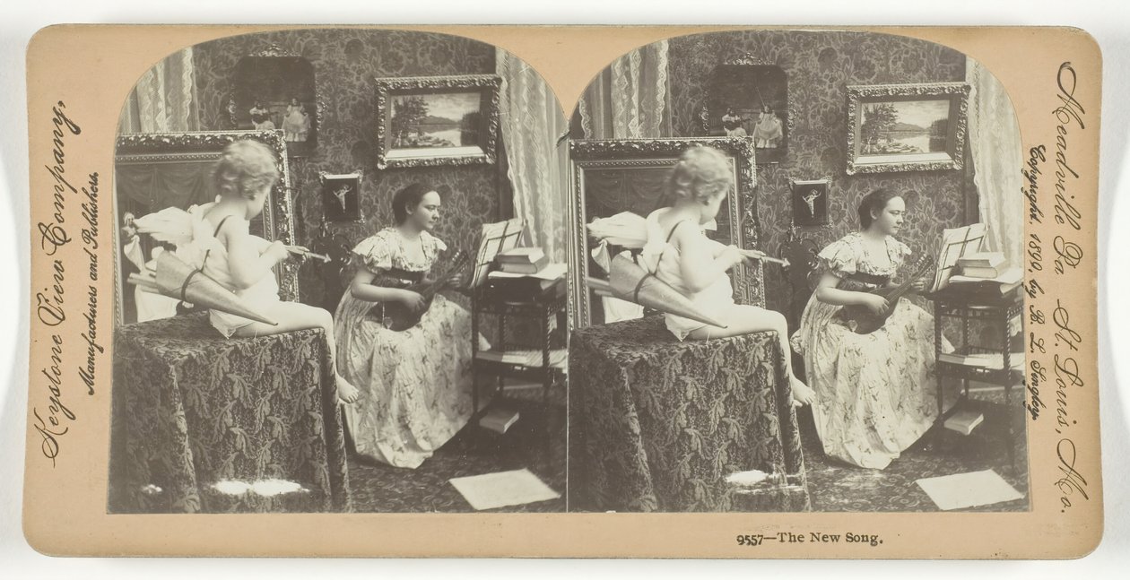 The New Song、1899年。 作： Keystone View Company