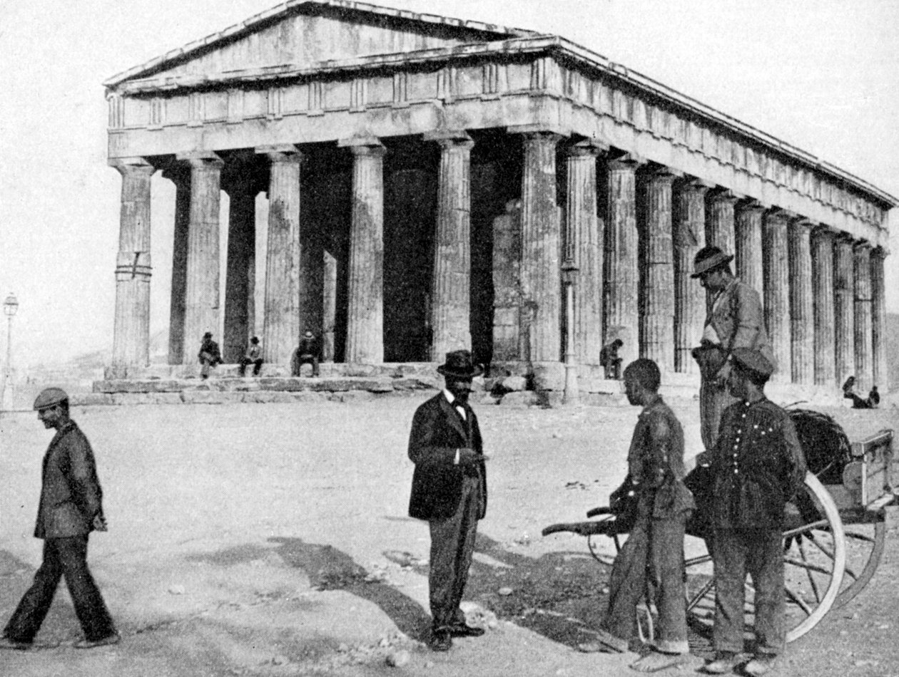 ギリシャ、アテネのテセウム、1922年。 作： Keystone View Company