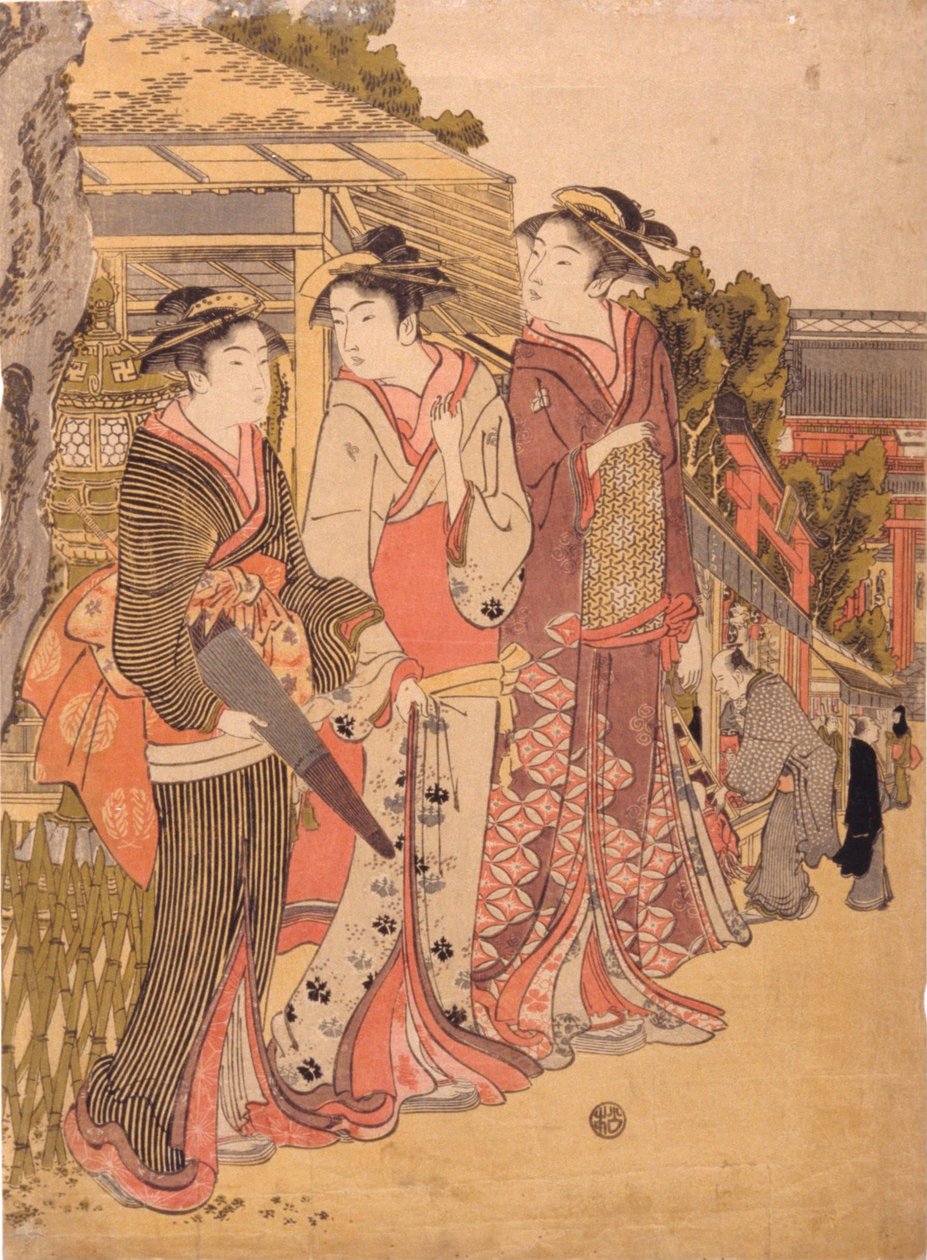 市場の三美人 作： 菊川栄山