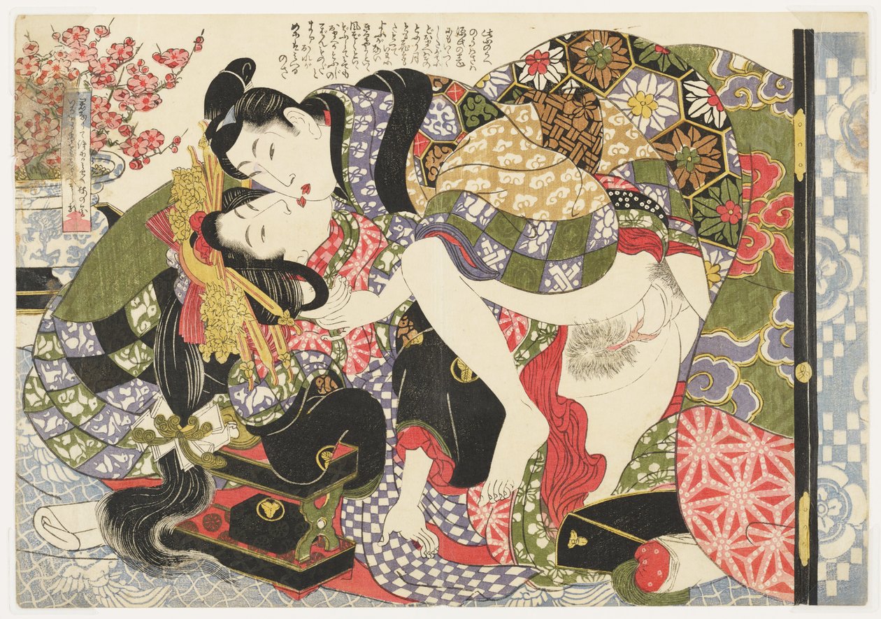 吉原の遊女、『錦の里選び』（絵合金蛾抄）より 作： 菊川栄山