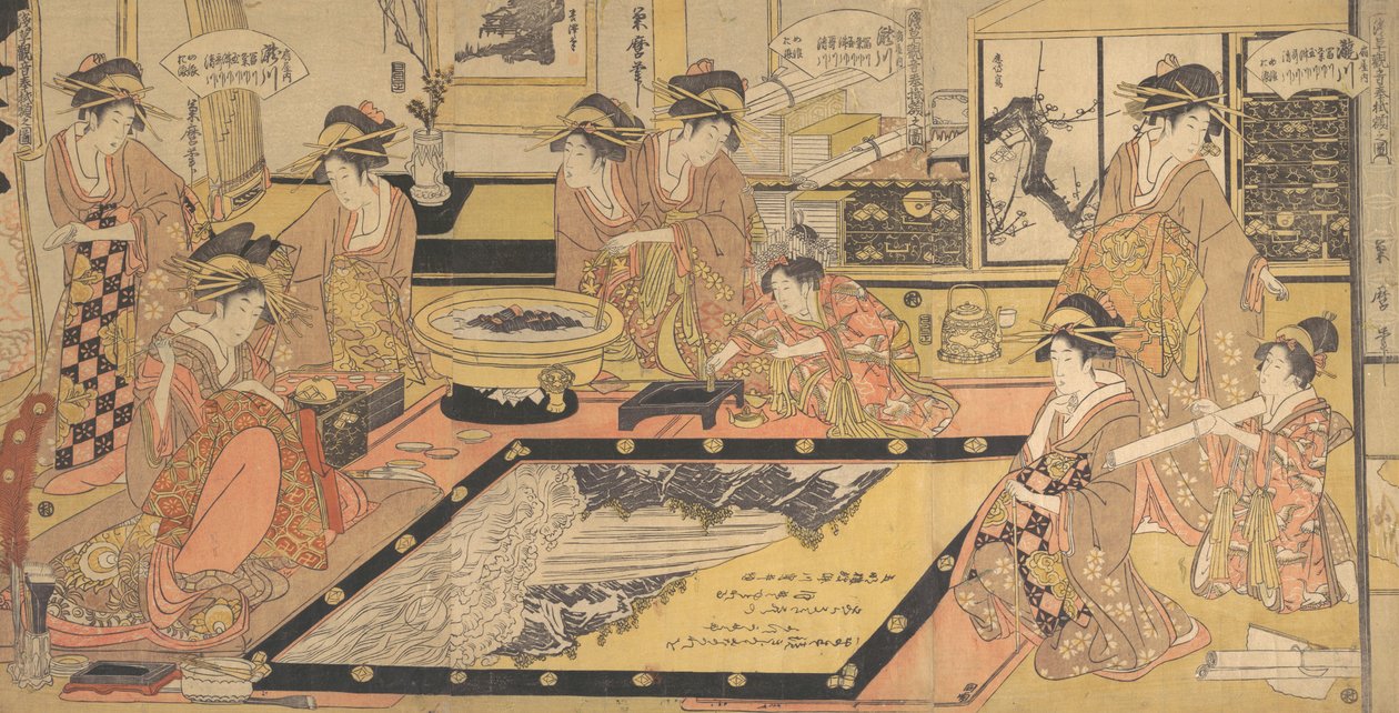 浅草の観音様に奉納するための絵馬...1800年頃 作： 北川菊馬