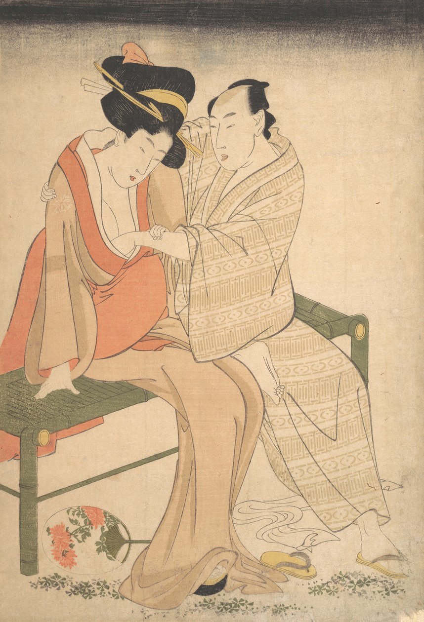 恋人たちのペア」1795年 作： 北川歌ro