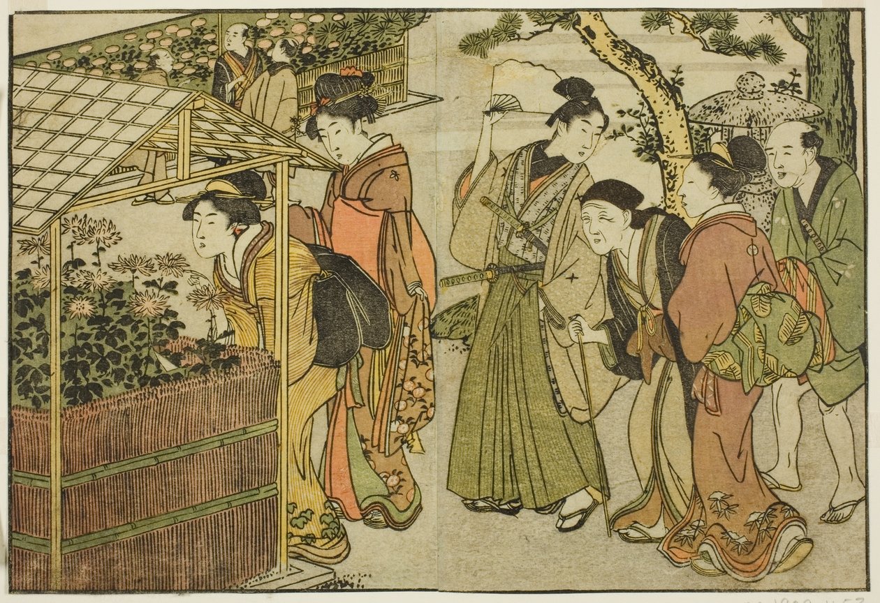 菊の展示 絵本「絵本 四季の花」vol. 2 作： 北川歌ro