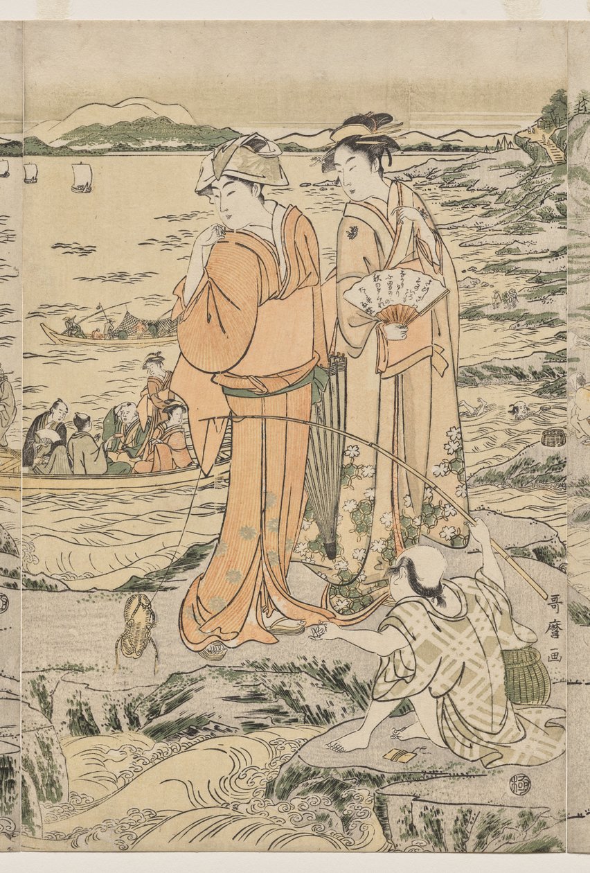 江の島のまな板岩で釣り 作： 北川歌ro