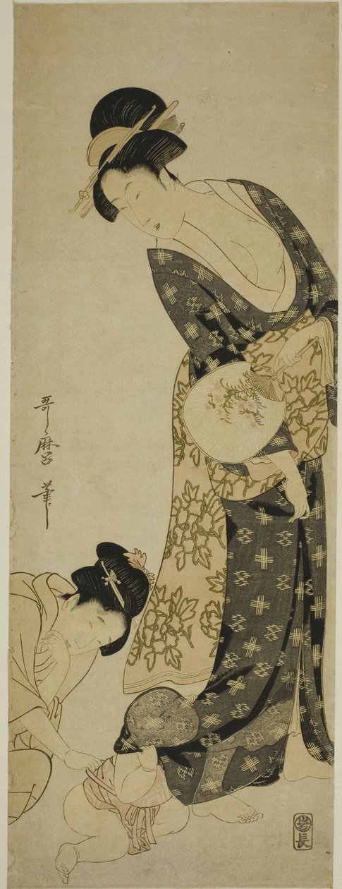 お母さんと子供 作： 北川歌ro