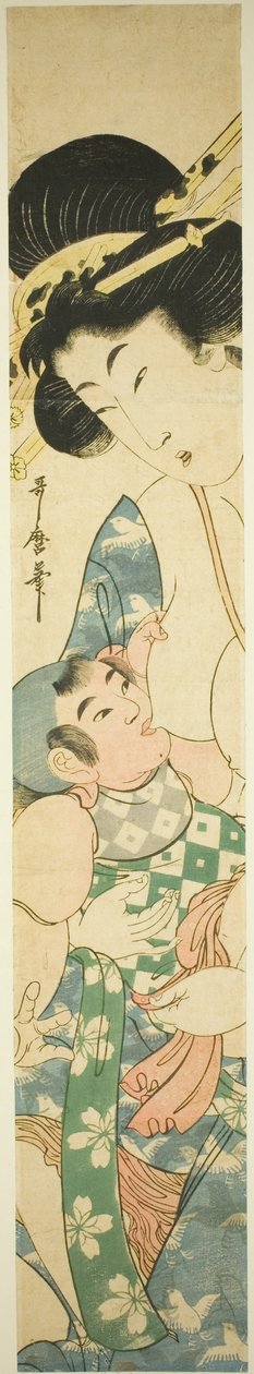 母親の授乳中の子供 作： 北川歌tamaII