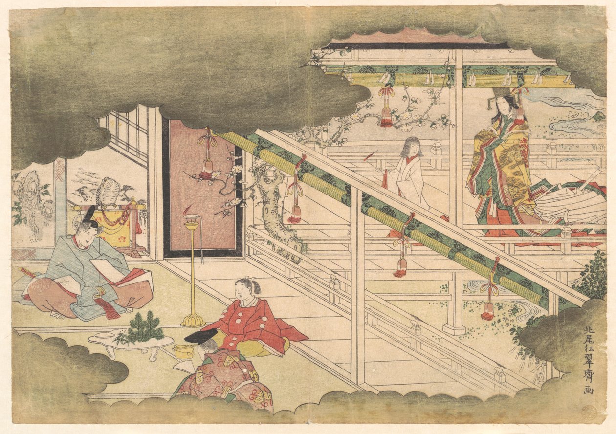 伊勢物語の一場面（伊勢物語） 作： 北尾重政