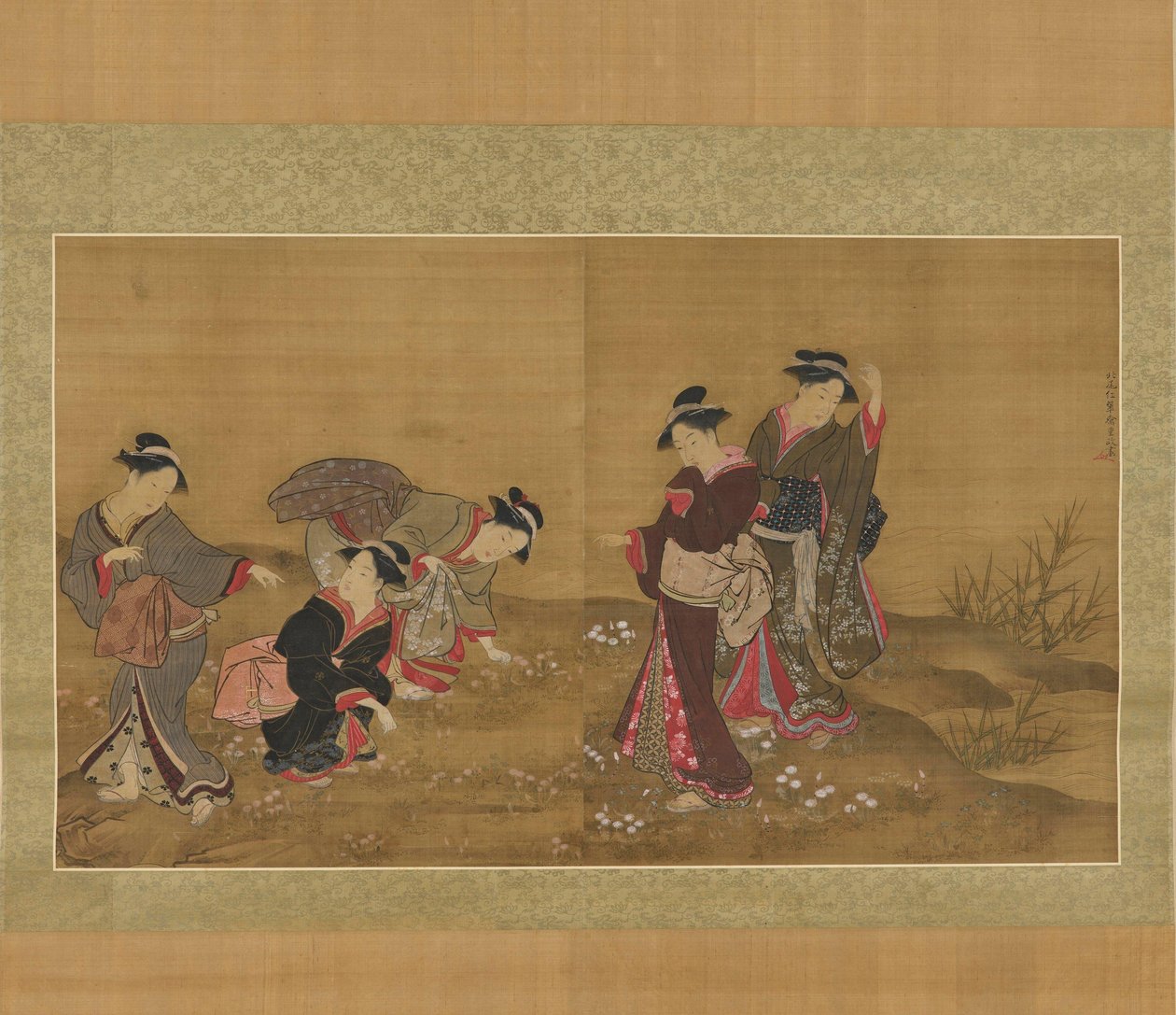 植物の採集 作： 北尾重政