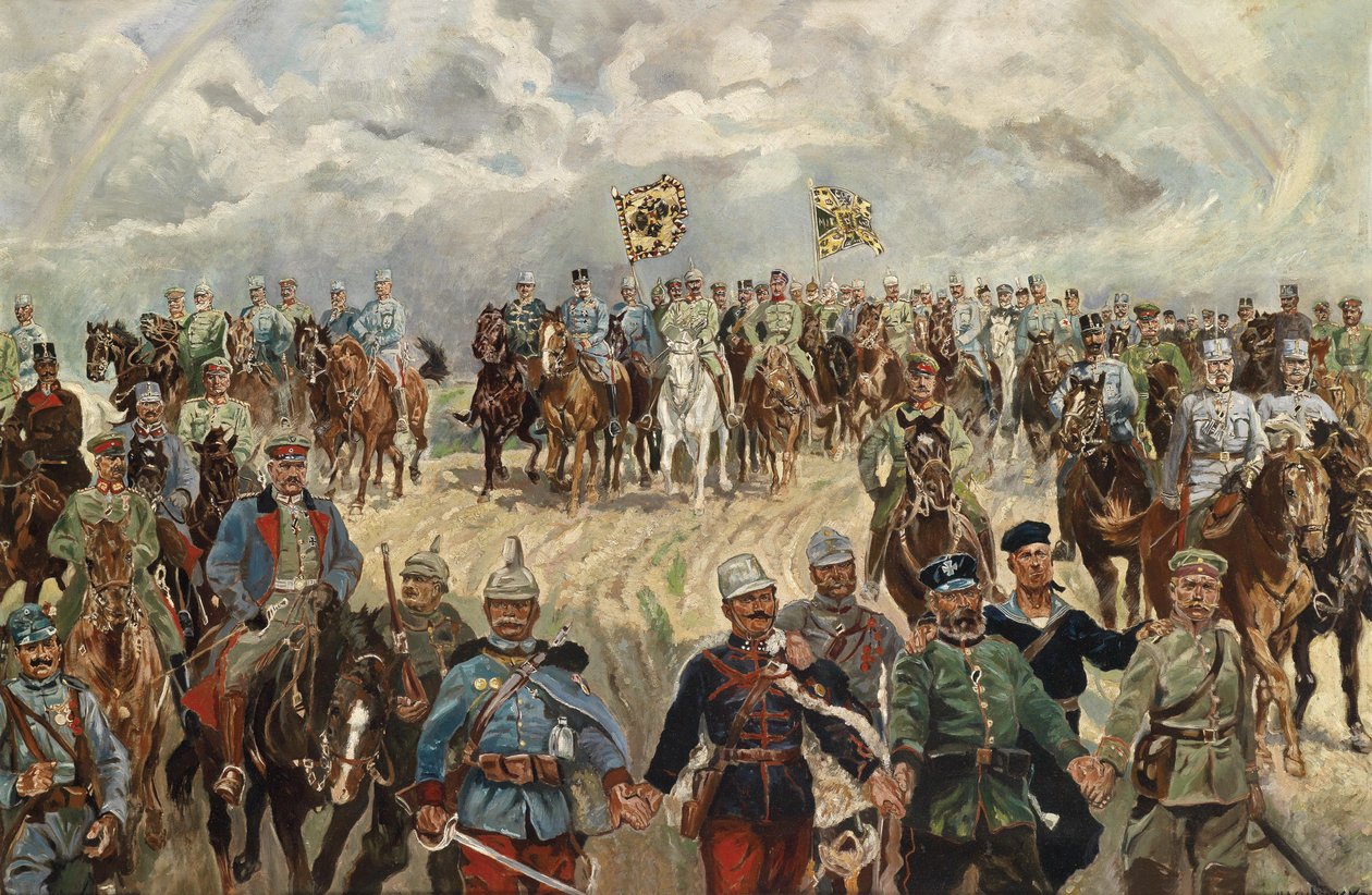 1914年から1918年までの第一次世界大戦における同盟国の君主とその指揮官 作： 料理