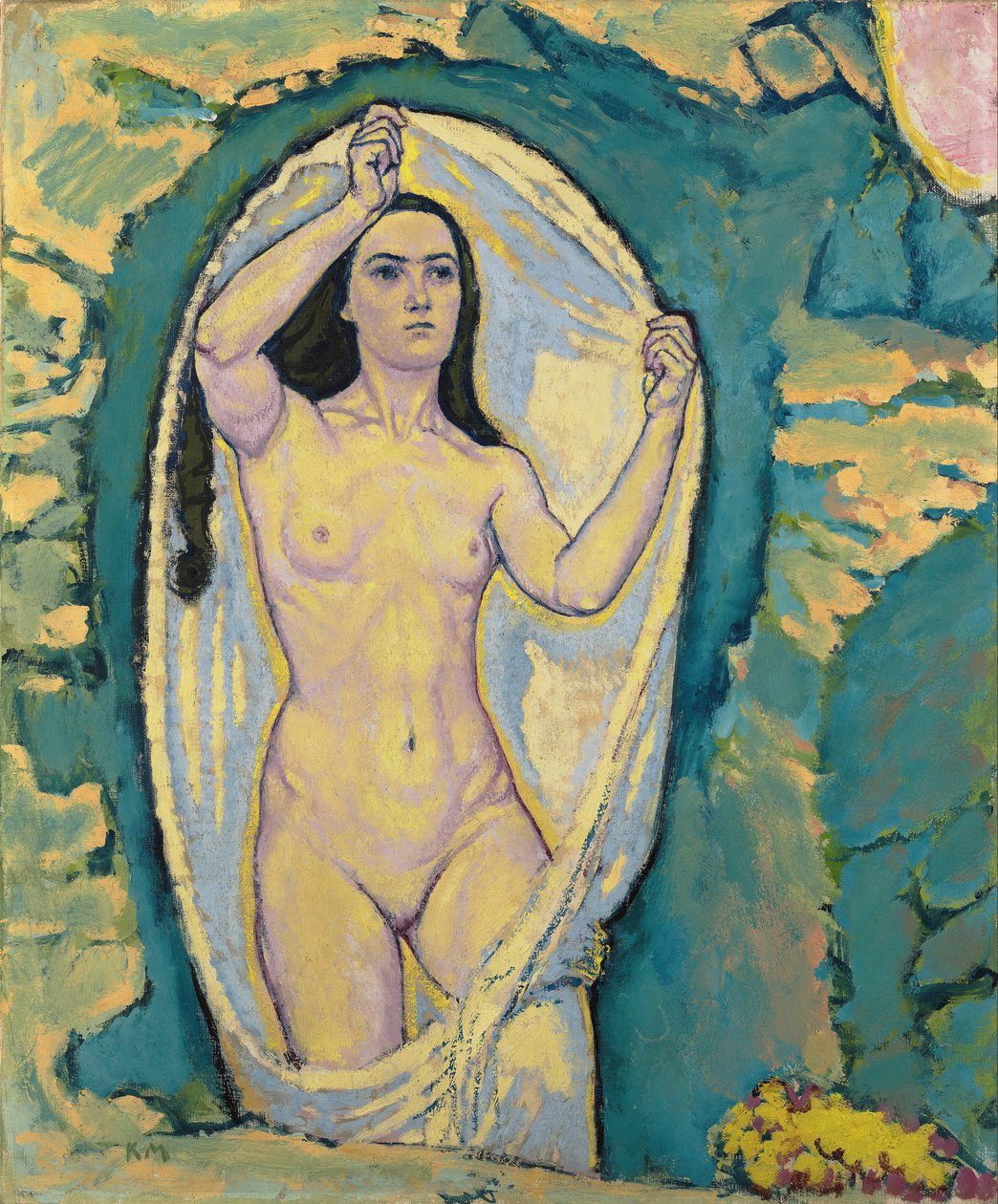 洞窟のヴィーナス - モーザー、コロマン (1868-1918) - c. 1914 - キャンバスに油彩 - 75,5x62,7 - レオポルド美術館、ウィーン 作： コロマンモーザー