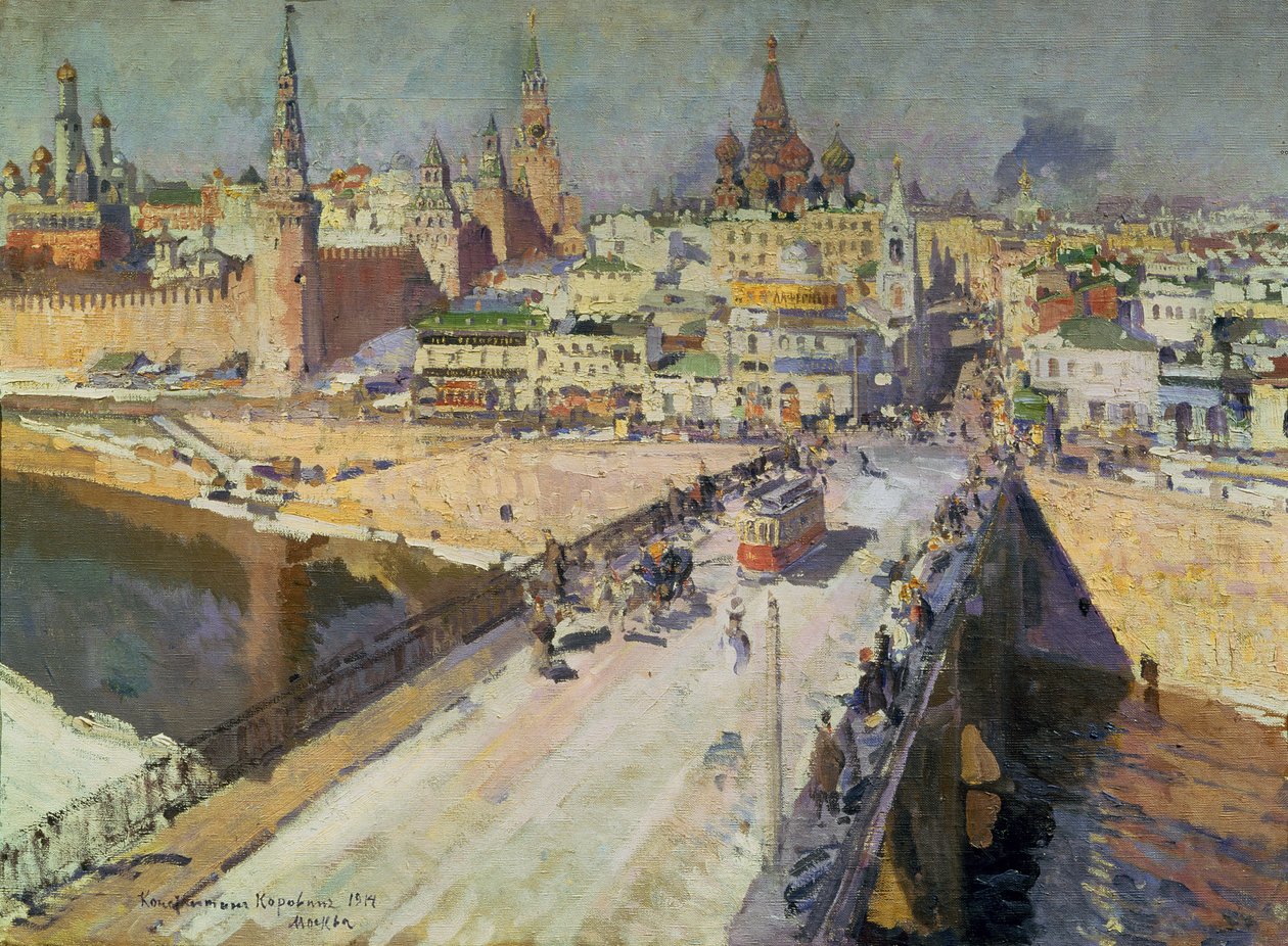 モスクワ川橋、1914 作： コンスタンチン・アレクゼーヴィッチ・コロヴィン