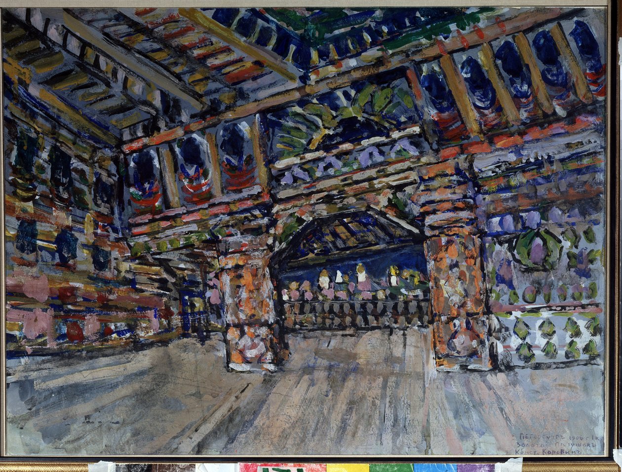 Bühnenbildentwurf für die Oper Der goldene Hahn von Nikolai Rimski-Korsakow - Konstantin Alexejewitsch Korowin von Konstantin Alekseevich Korovin