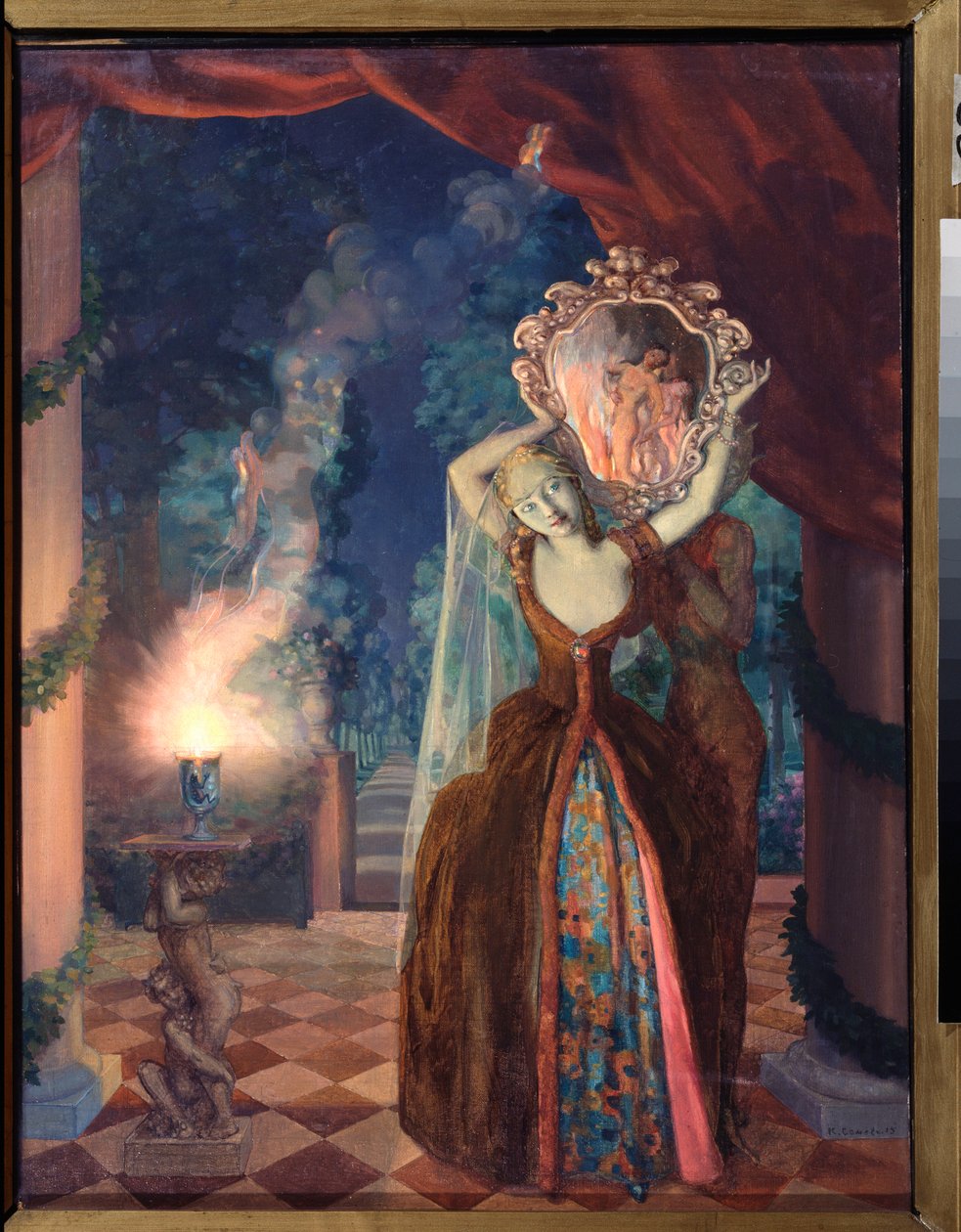 La Magie (魔法) - Konstantin (Constantin) Andreyevich Somov (1869-1939) の絵画 作： コンスタンチンアンドリービッチソモフ