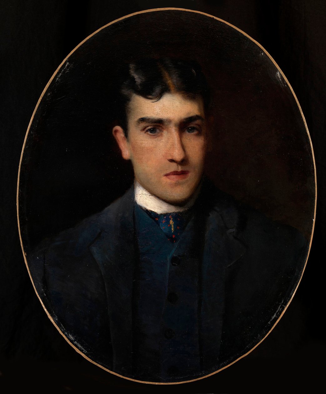 ルシアン・ギトリの肖像 (1860-1925) (ルシアン・ギトリの肖像) - Konstantin Yegorovich Makovsky (Constantin Makovski) (1839-1915) 油彩/キャンバス (64x51 cm) - 個人蔵 作： コンスタンチン・エゴロビッチ・マコフスキー