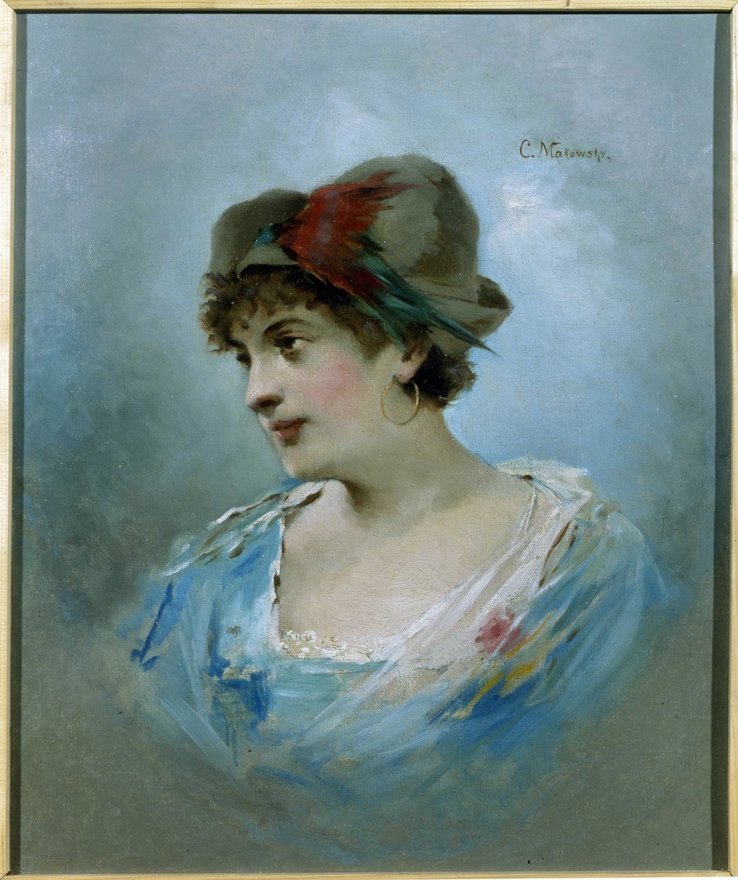 バレリーナ マリー プティパ (1857-1930) の肖像 (バレエ ダンサーのマリー プティパの肖像)。 Konstantin Yegorovich Makovsky (Constantin Makovsky) (1839-1915) による絵画、キャンバスに油彩、1900 年頃。20 世紀のロシアの芸術。 州立劇場とムス美術館 作： コンスタンチン・エゴロビッチ・マコフスキー