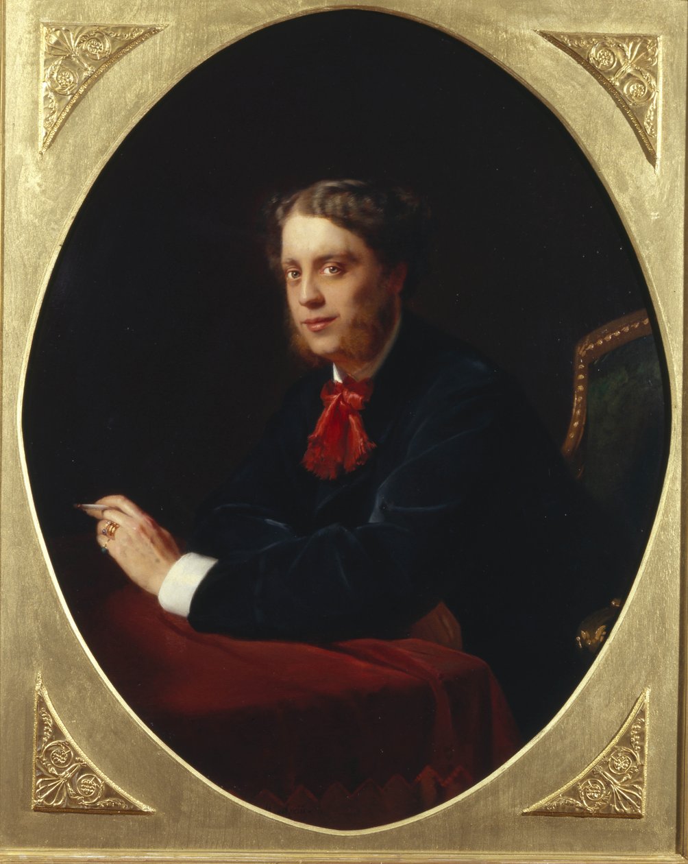 ニコライ・セルゲイエヴィッチ・ストロガノフ伯爵の肖像1836-1905、1865 作： コンスタンチン・エゴロビッチ・マコフスキー