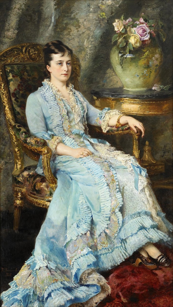 カトリーヌ・ドルゴルーコフ（1847-1922）の肖像 作： コンスタンチン・マコフスキー