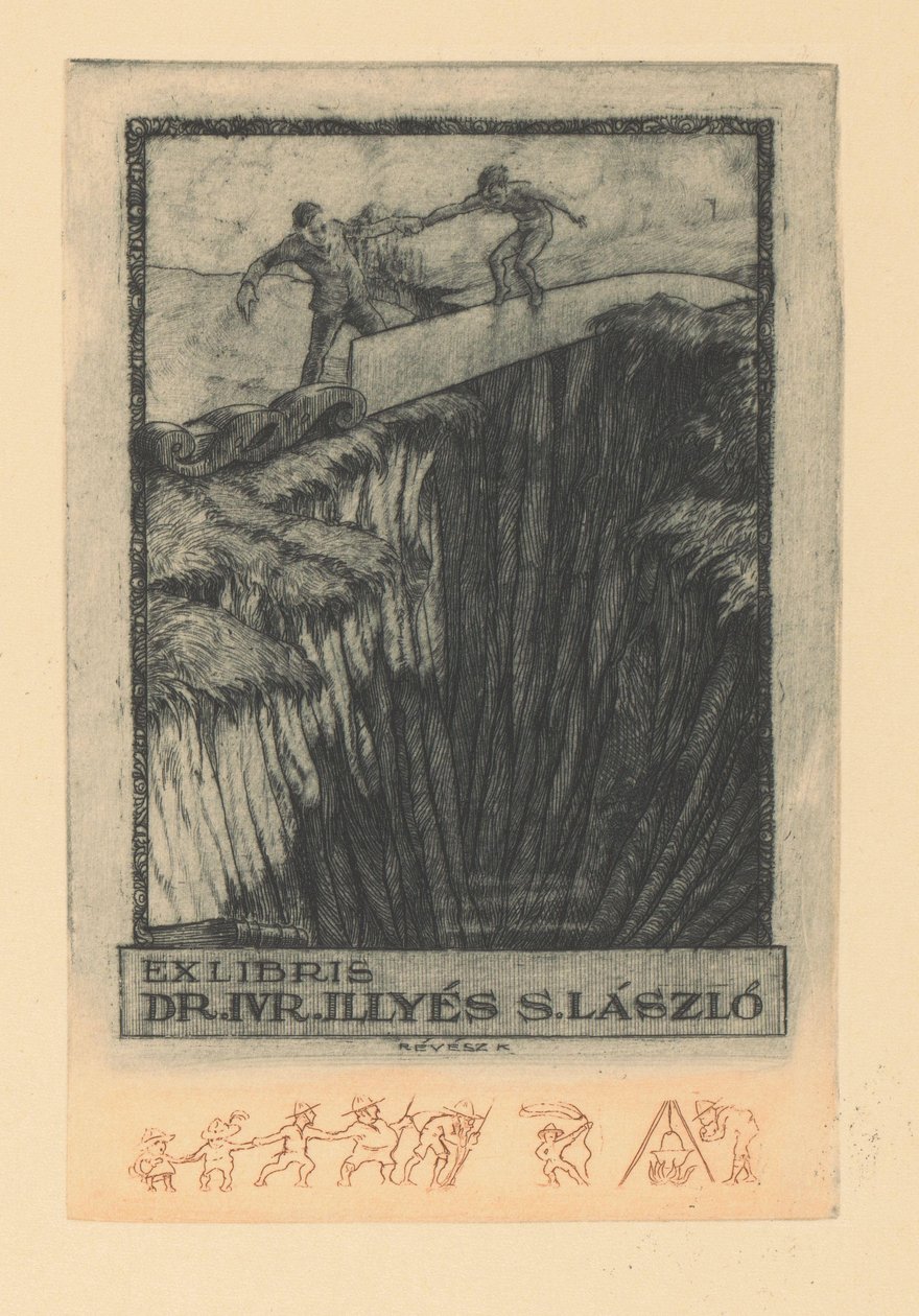 Ex libris は Illyés Sándor László です。 Ex libris 博士。 Ⅳ Illyés S. Lászlo (オブジェクトのタイトル) 作： Kornel Revesz