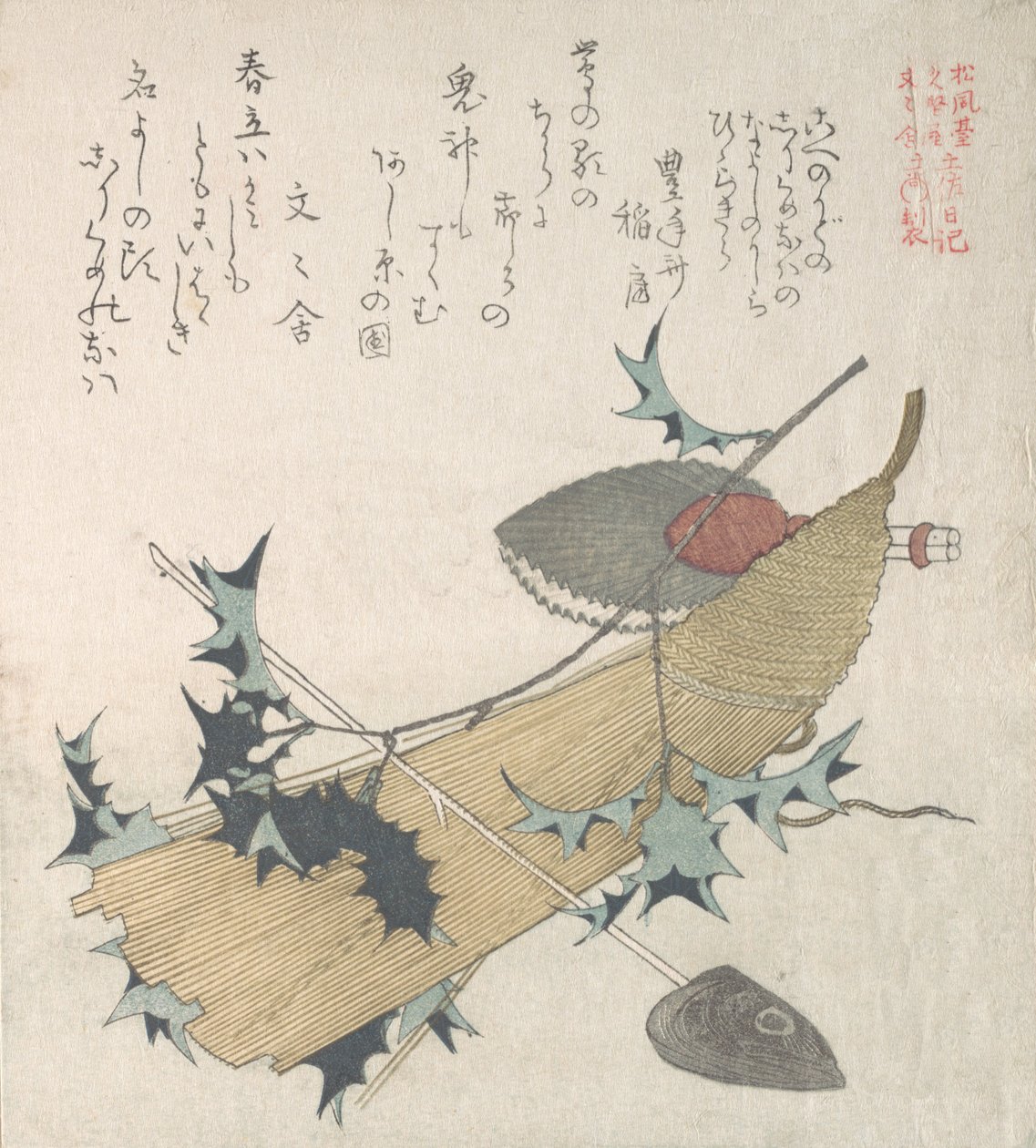 悪魔祓いの儀式を表す品々...19世紀 作： 久保俊満
