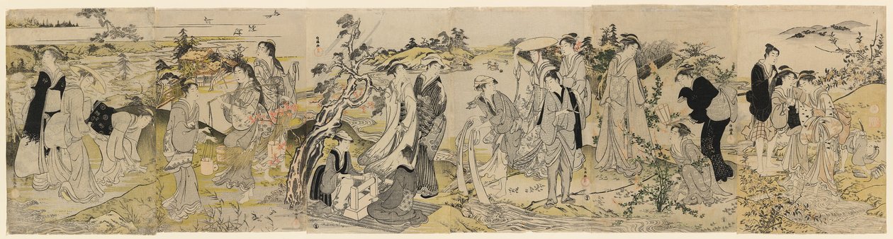 六珠川を描いた六面祭壇画より野田珠川 作： 久保俊満