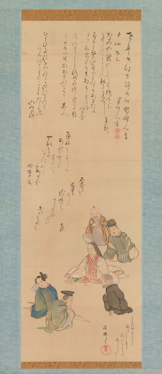 六歌仙図」 1810年頃 作： 久保俊満