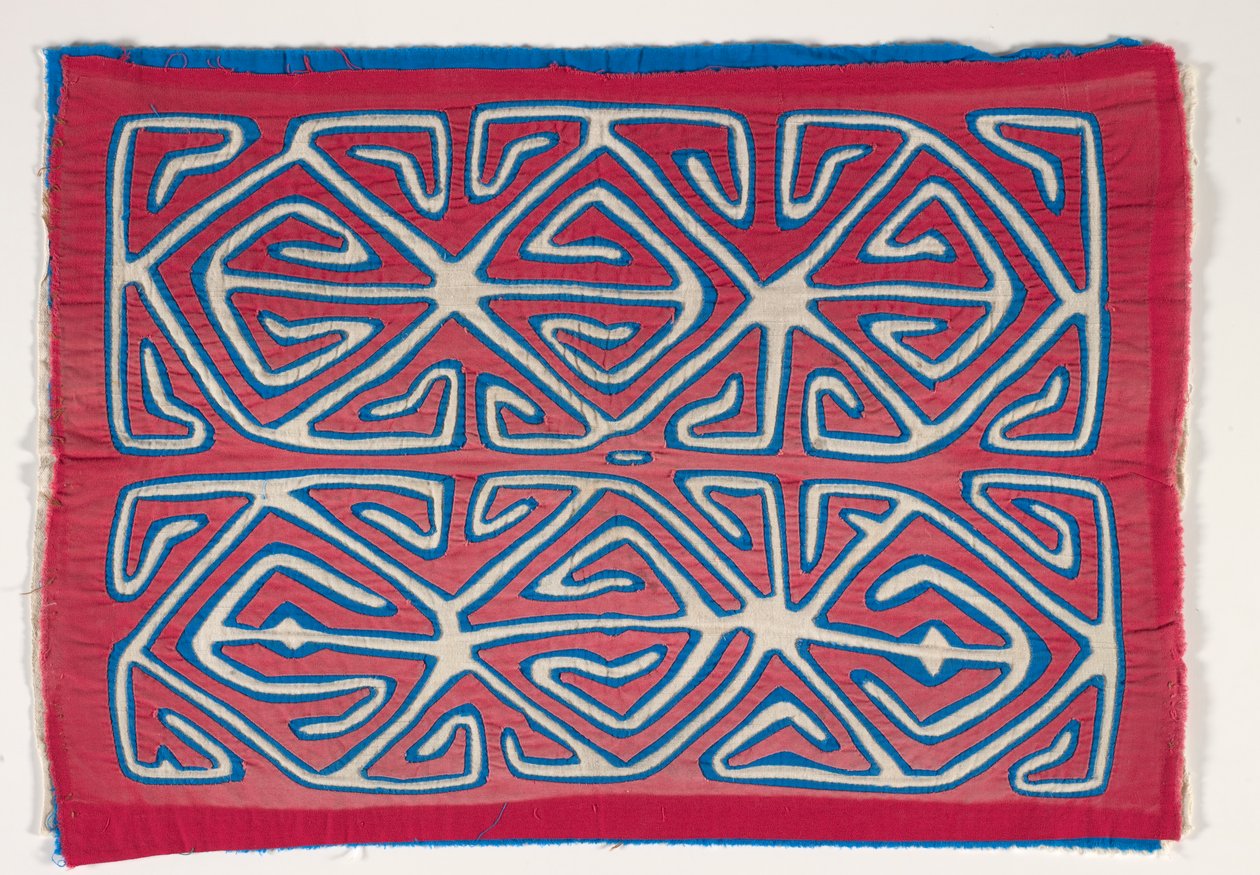 Shirt Panel (mola), n. 1950 (applikoitu puuvilla) 作： クナ インド文化
