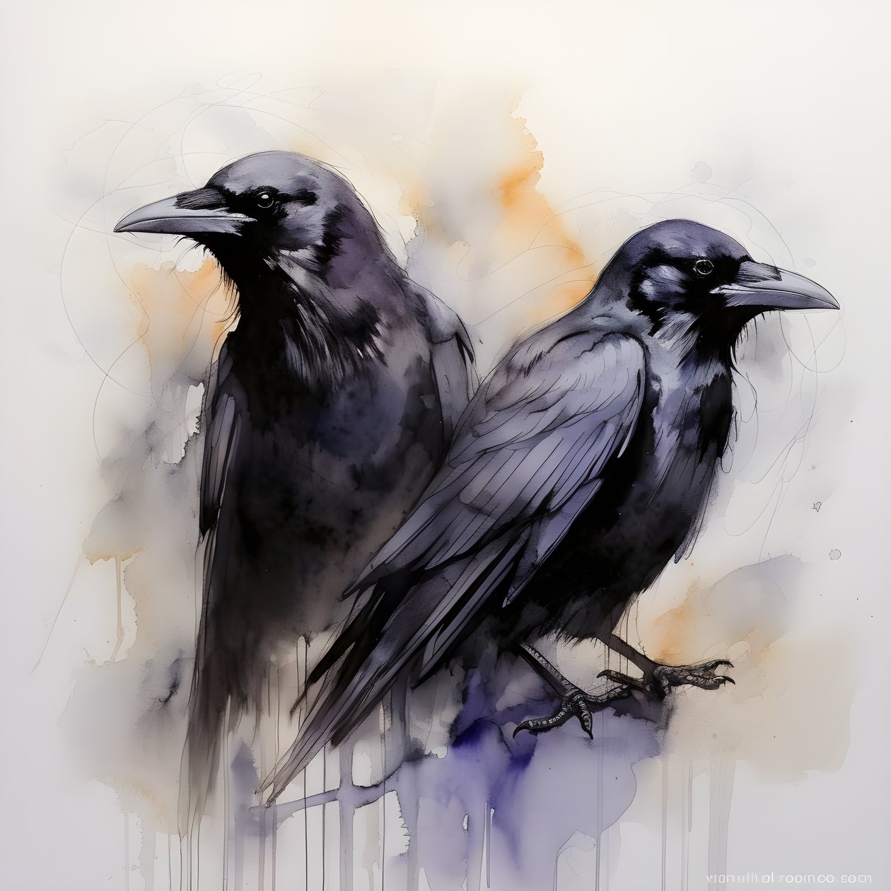 解剖学的に正しい2羽のカラスの図 3 作： カート・ヘプケ
