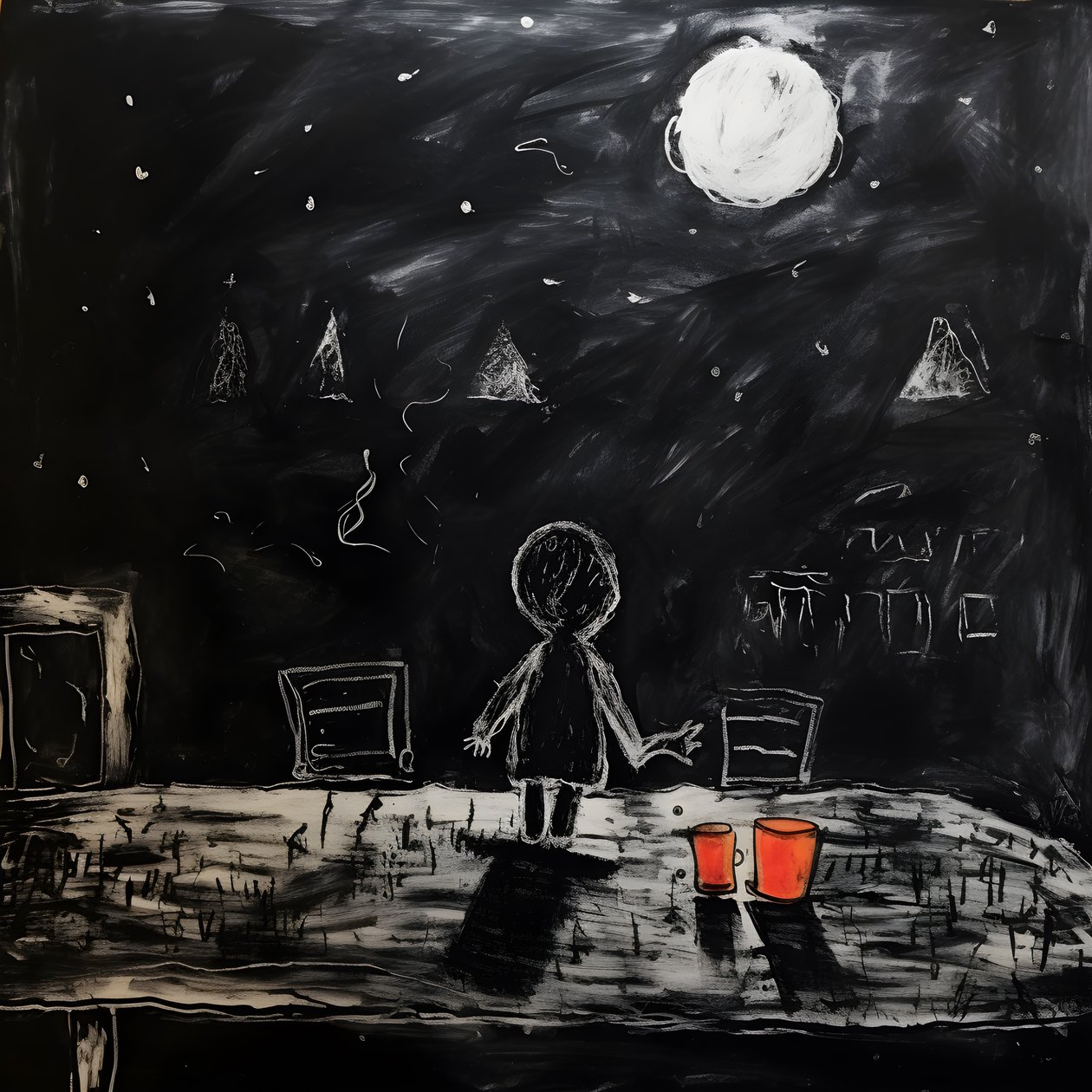 3歳の子供が描いた絵 3 作： カート・ヘプケ