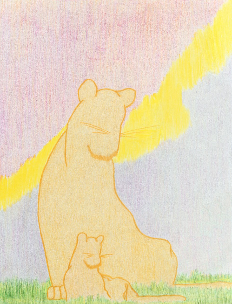 Two of a Kind, 2006 (紙に色鉛筆) 作： カーティス・L・ミラー
