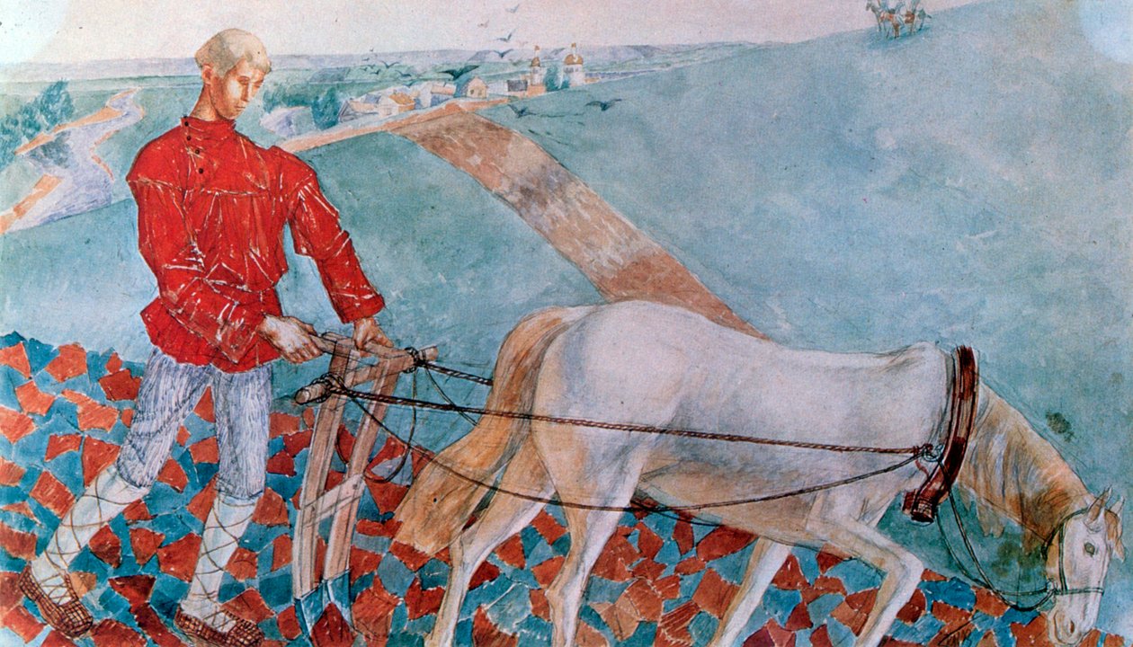 イミクラ・セリアーノヴィッチ、1918年 作： クジマ・ペトロフ・ボドキン