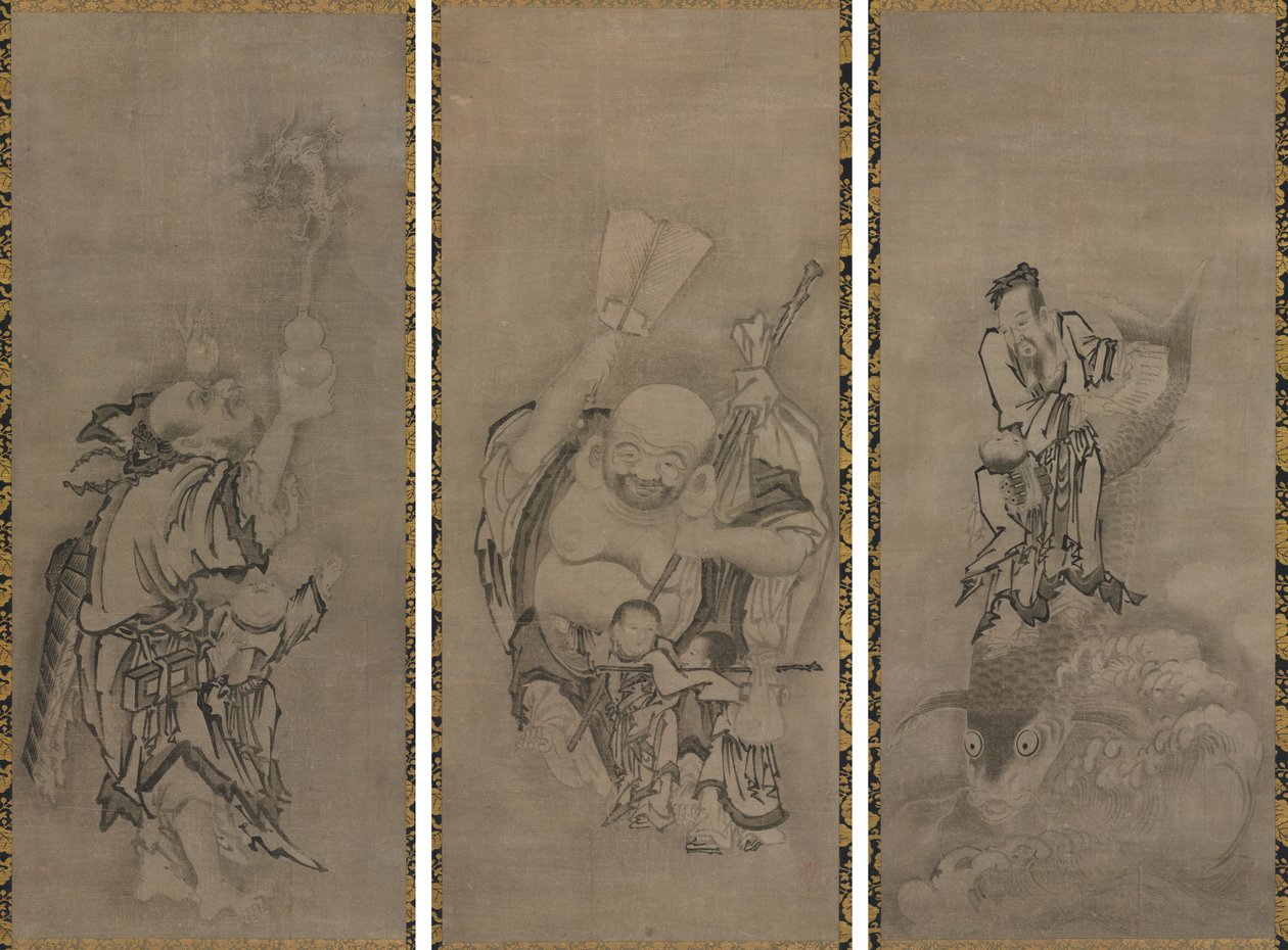 布袋と道士仙人 作： キュウセキトモノブ
