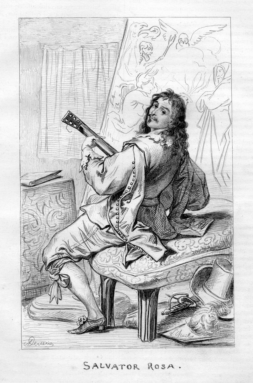 刻まれた肖像画 作： «L. Chaillot»dDevéria