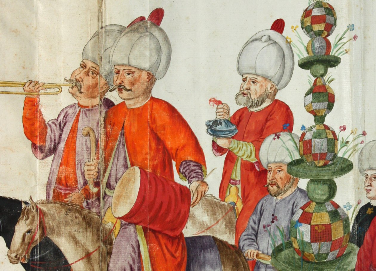 1574年のランベルトデボスコストゥンブッヒのイラスト。現在はブレーメン国立大学にあります。 作： ランバートデヴォスデヴォス