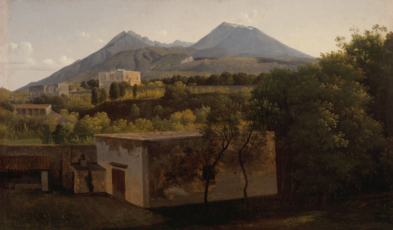 ポルティチからのヴェスヴィオ火山の眺め 1824年頃 油彩・カンヴァス 作： ランスロット・セオドア・テュルパン・ド・クリス