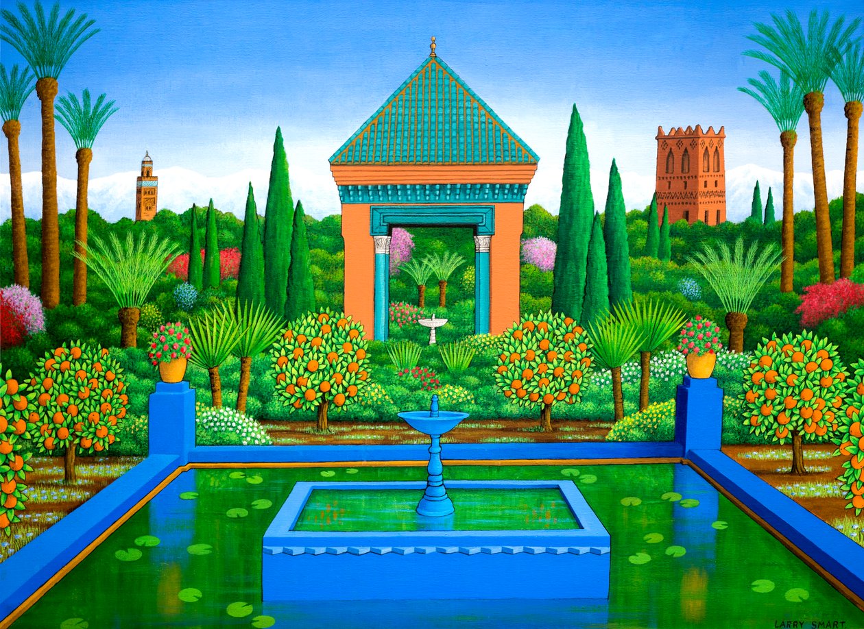 Marjorelle Oranges、2005年（アクリル） 作： ラリー・スマート