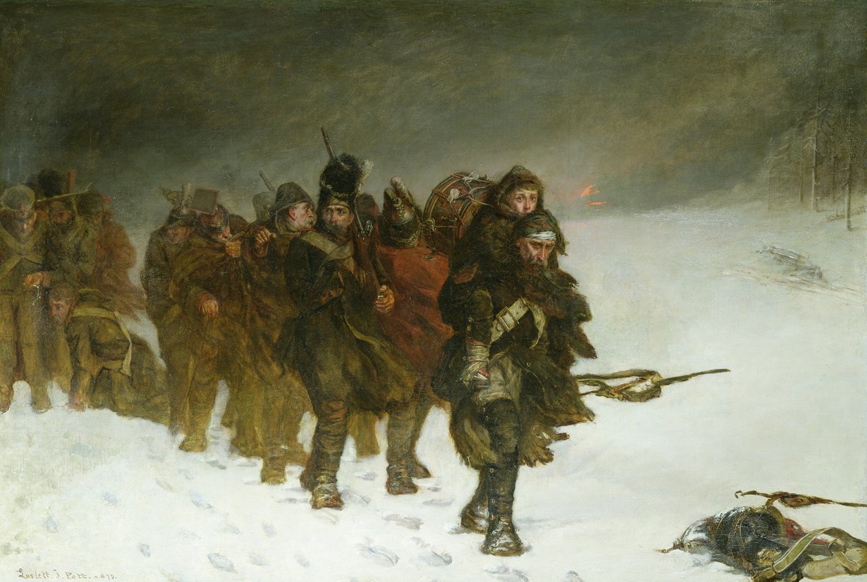モスクワからの行進、1873 作： ラスレット・ジョン・ポット