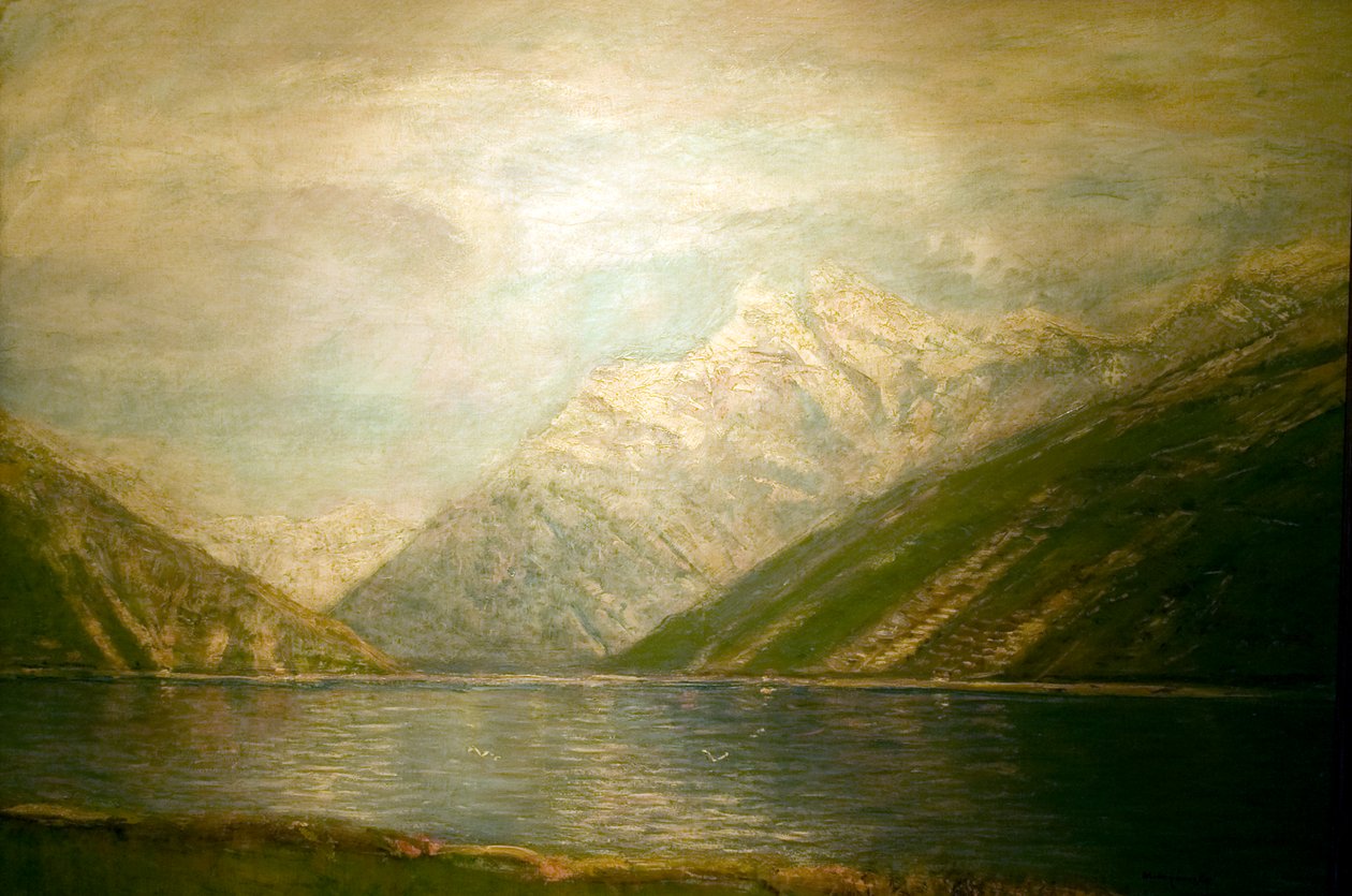 タトライトン英語：Lake_in_the_Tatrasn 作： ラズロ・メドニャンスキー