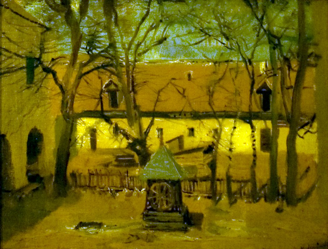 Udvarreszletn英語：Detail_of_a_Courtyardn 作： ラズロ・メドニャンスキー