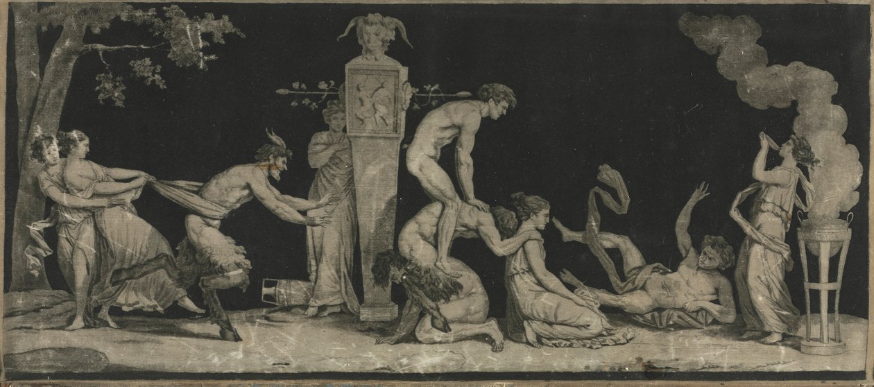 バッカナル、うるう蛙のゲーム、c。 1785年。 作： ローラン・ギュヨ