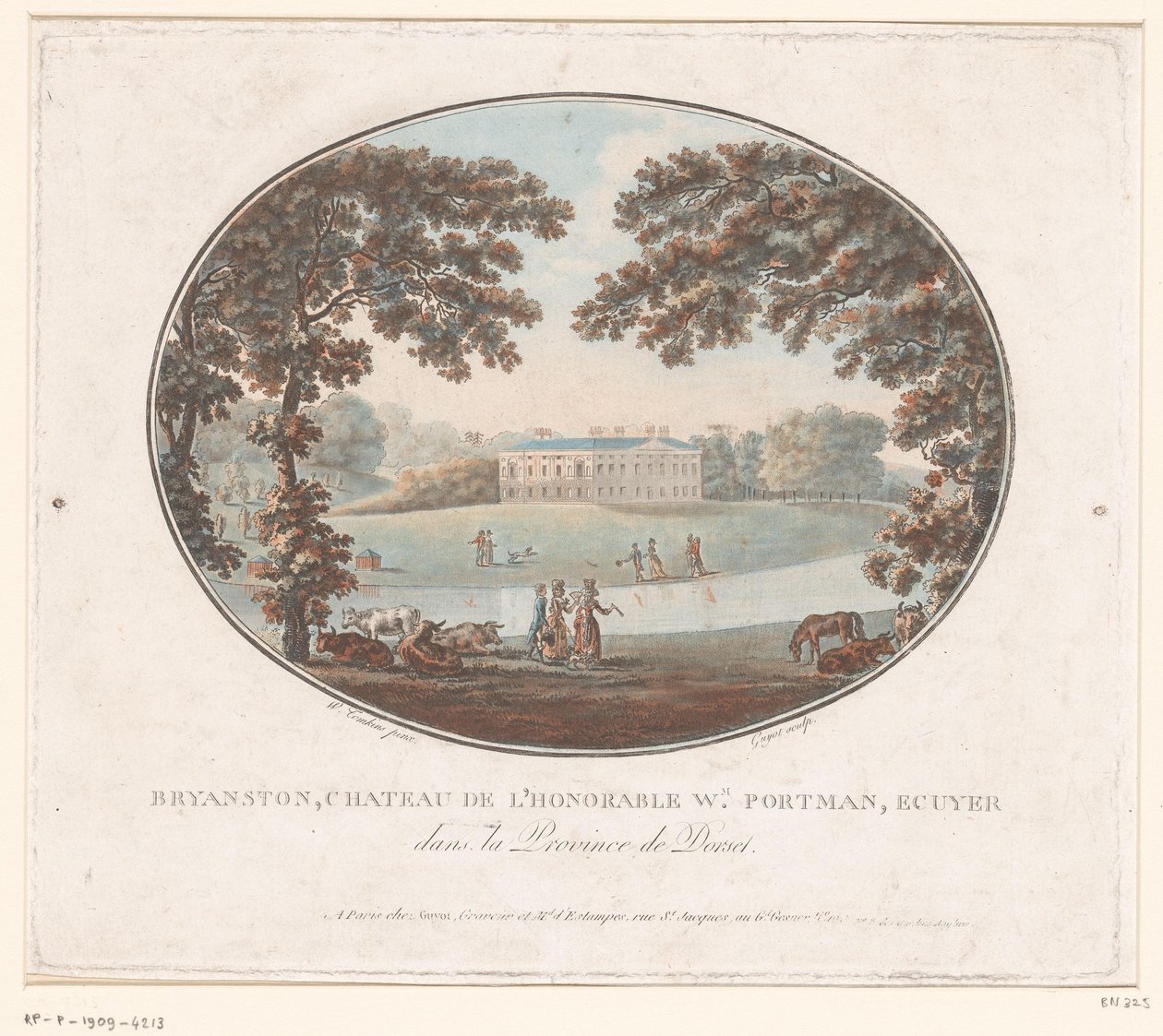 ブライアンストンにあるサー・ウィリアム・ポートマンのカントリーハウスの眺め Bryanston, Chateau de l
