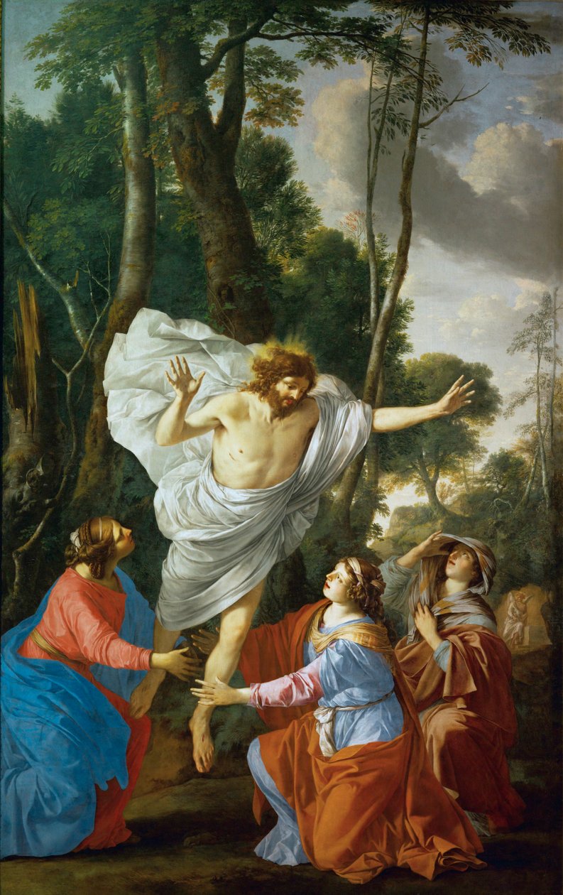Apparition de Jesus aux trois Maries - キリストは3人のマリアに現れる。 作： Laurent de (workshop of) La Hyre