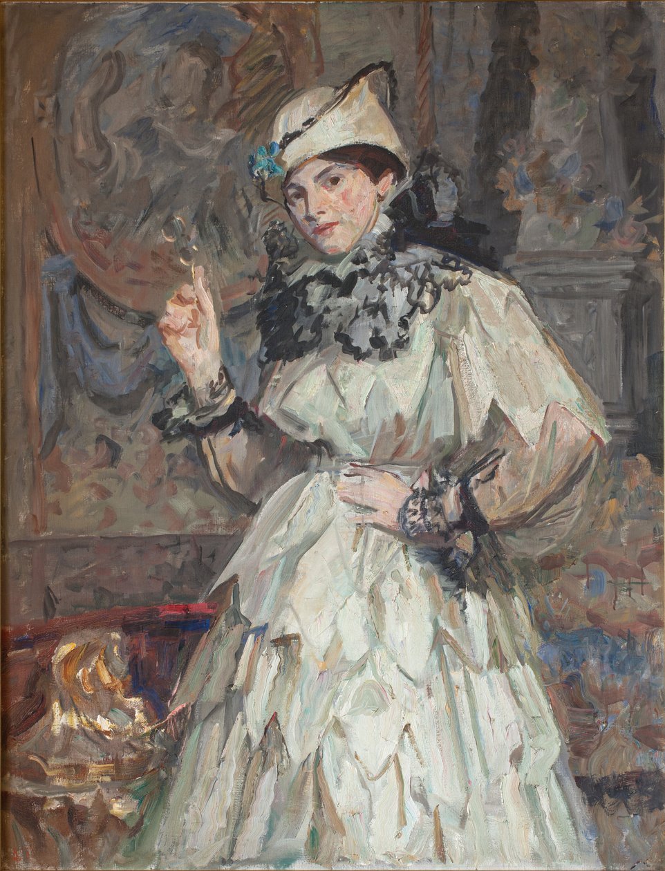 仮装した芸術家の娘 作： Laurit 社のスプリンクラー Tuxen