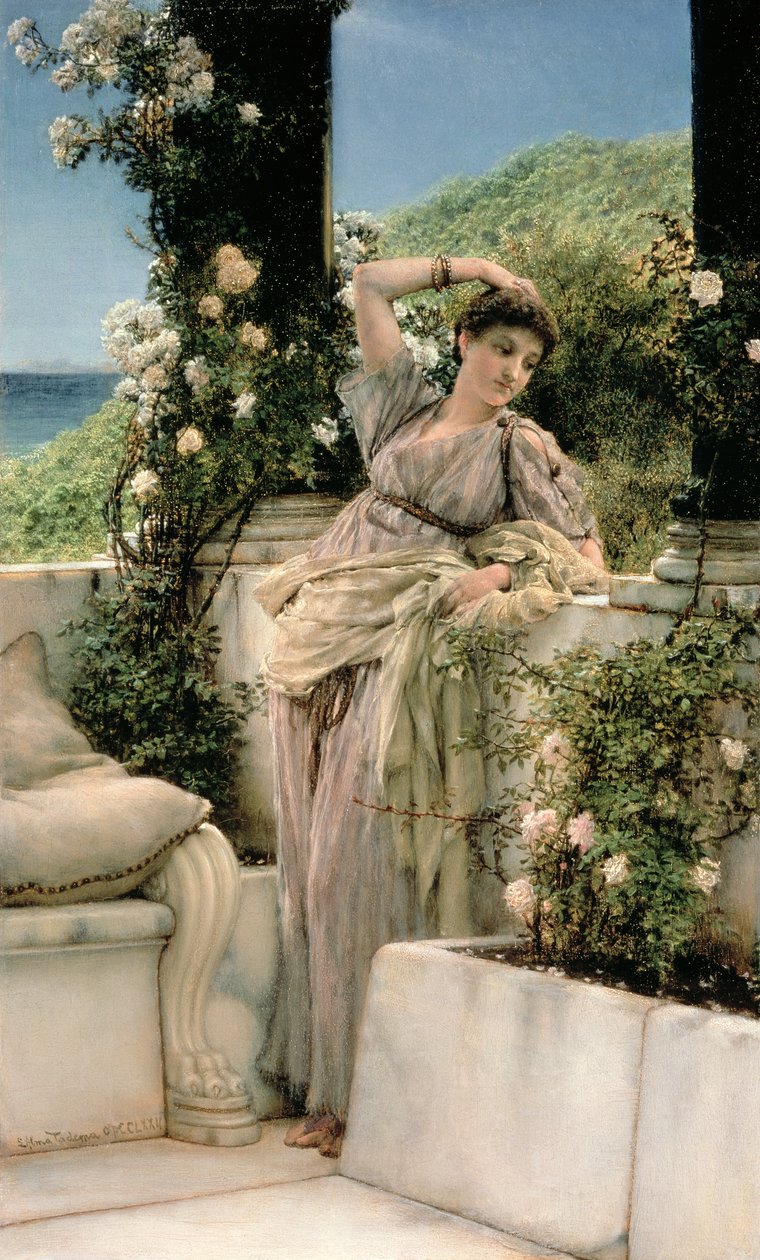 「すべてのバラの汝のバラ」、1885 作： ローレンス・アルマ・タデマ