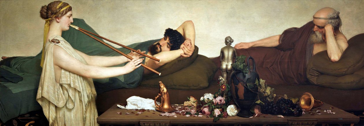 Escena pompeyana o La siestan英語：Pompeian SceneまたはThe Siestan 作： ローレンス・アルマ・タデマ