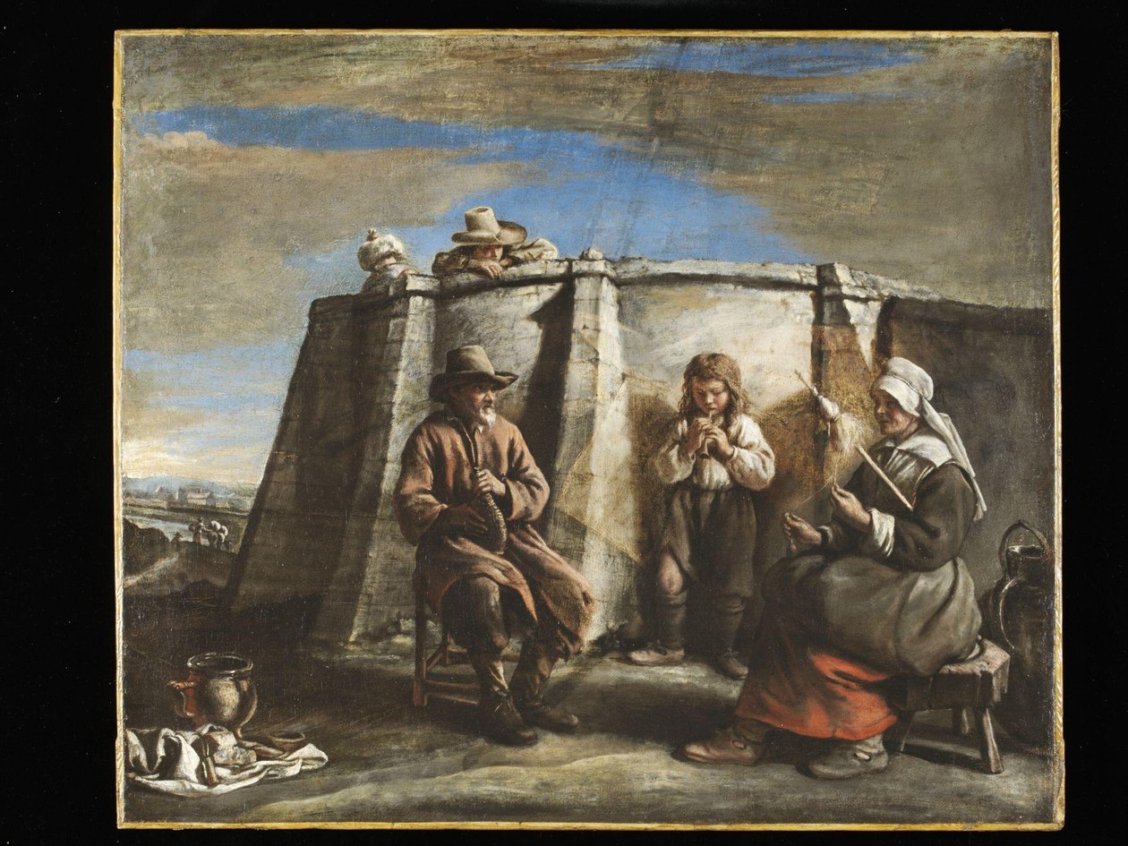 ル・ナン - フラジオレット奏者、1640年代 作： ル・ナン・ブラザーズ